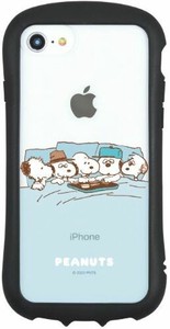 ピーナッツ iPhone SE(第3世代/第2世代)/8/7/6s/6 対応ハイブリッドクリアケースきょうだい SNG-749A