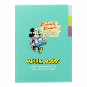 【ポケットファイル】ミッキー＆ミニーマウス クリアファイルA5 3P レトロフレンズ アイスクリーム