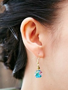 Pierced Earringss Flower Amina