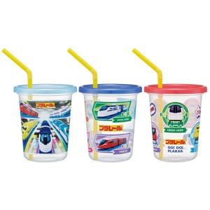 ストロー付きタンブラー 320ml 3個セット プラレール 23 スケーター SIH3ST