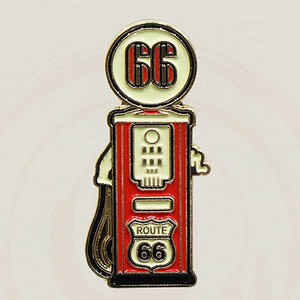 【RT 66】エナメル ピンバッジ GAS PUMP 66-SS-PN-1501108