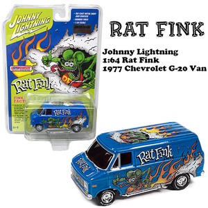 1:64 Rat Fink 1977 Chevy G-20 Van Custom 【ラットフィンク】ミニカー