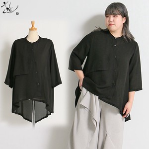 Button Shirt/Blouse Spring/Summer black Formal Georgette