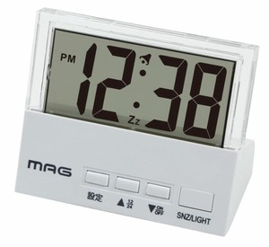 【ケース単位で販売】新品 MAG目覚まし時計 ｸﾘｱﾀｲﾑ T-762 WH-Z