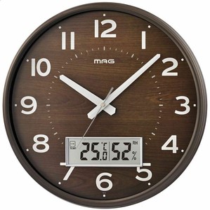 【ケース単位で販売】新品 MAGﾃﾞｼﾞｱﾅ電波掛時計 ｺﾞｰﾌﾙ W-776 BR-Z