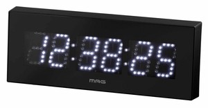 【ケース単位で販売】新品 MAGデジタルLED掛時計 デジブラン W-790 BK