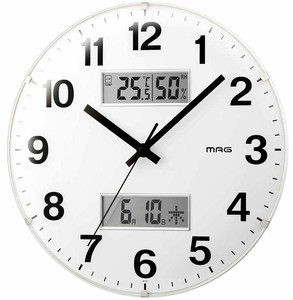 【ケース単位で販売】新品 MAGアナデジ掛時計 ダブルラウンダー W-793 WH-Z