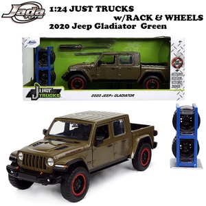 JADATOYS 1:24 JUST TRUCKS w/RACK & WHEELS  2020 Jeep Gladiator ミニカー