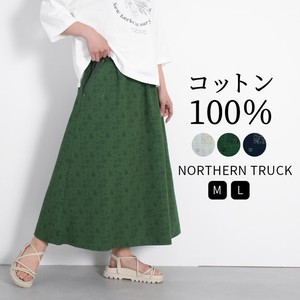 Skirt Long Skirt Waist Floral Pattern NORTHERN TRUCK