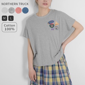 NORTHERN TRUCK プリントTシャツ Tシャツ フレンチスリーブ 半袖 カットソー 綿100％ nt-ncc53184