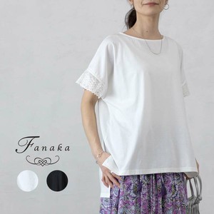 【Fanaka2023SS SALE】半袖　袖口にレース　ビッグTシャツ