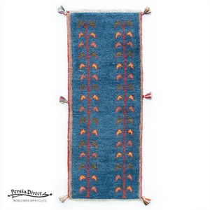 ギャッベ　ペルシャ　イラン　オーガニックウール　絨毯　細長いサイズS (約40×120cm）G897　43×110cm