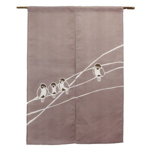 Japanese Noren Curtain Sparrow