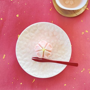 Mino ware Small Plate Sakura 5-sun Made in Japan