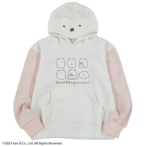 Kids' Zipperless Hoodie Sumikkogurashi Polar Bear San-x Brushed Lining Tops Printed Kids