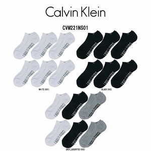 Calvin Klein(カルバンクライン)ソックス 6足セット 靴下 アンクル スニーカー丈 メンズ CVM221NS01