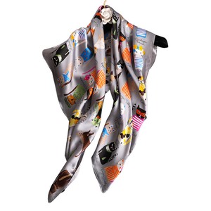 Stole Animals Unisex Silk Touch 4-colors
