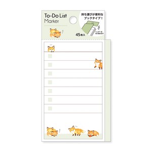 Sticky Note To-Do List Marker Fox