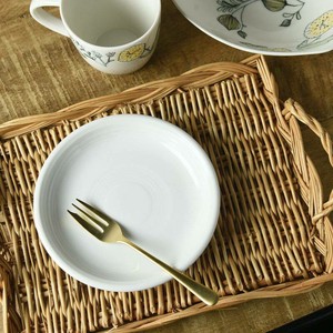 Mino ware Main Plate White Western Tableware 17.5cm Made in Japan