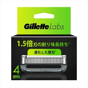 ジレットラボ角質除去バー搭載替刃4B 【 男性用カミソリ 】