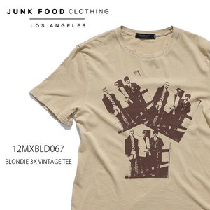 ジャンクフード クロージング【JUNK FOOD CLOTHING】BLONDIE 3X VINTAGE TEE ブロンディ Tシャツ