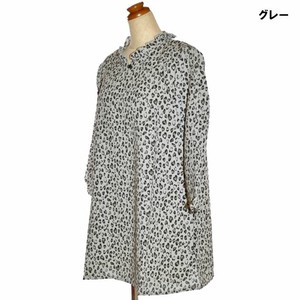Tunic Tunic Spring/Summer Printed Ladies' 7/10 length 2-colors Made in Japan