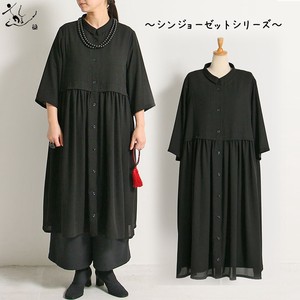 Casual Dress Spring/Summer black Formal One-piece Dress Georgette