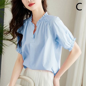 Button Shirt/Blouse Ladies' Short-Sleeve NEW
