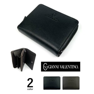 GIANNI VALENTINO ジャンニ・バレンチノ リアルレザー 2つ折り 財布 ショートウォレット（61g523）