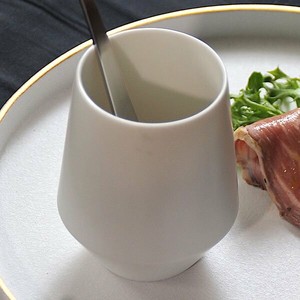 フラスタム湯呑 白 白系 和食器 湯呑 日本製 美濃焼 おしゃれ モダン