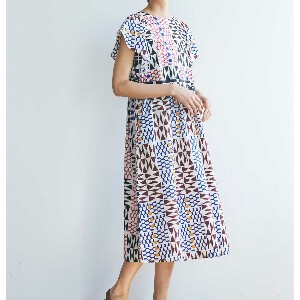 Casual Dress Geometric Pattern One-piece Dress
