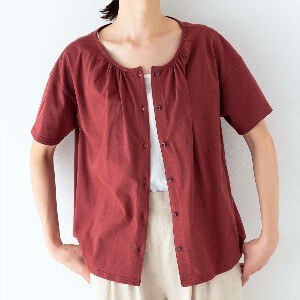 Button Shirt/Blouse Front Cotton