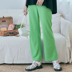 パンツ《ワッフルカラーフレアパンツ 全6色 3サイズ》【在庫限り】