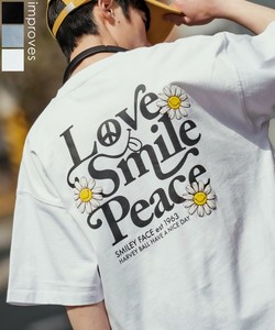 【Smiliey Face】発泡プリント半袖Tシャツ