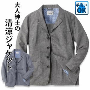 メンズ/清涼シャンブレージャケット