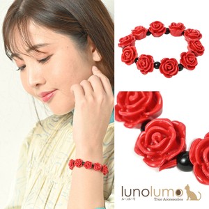 Bracelet Red Flower Ladies'