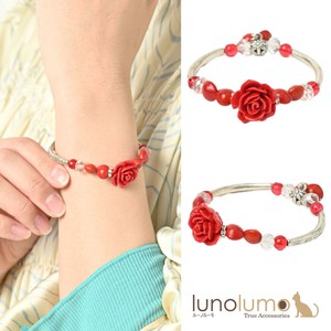 Bracelet Red Flower Ladies'
