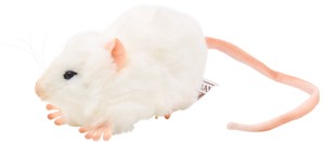 【HANSA製品】シロネズミ　27　　FAT　RAT　WHITE