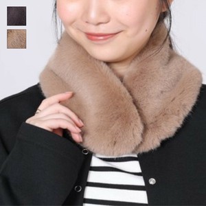 【予約受付】ファーとニットのミニショール／フェイクファー（2色）