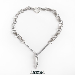 Silver Chain Necklace sliver Gothic