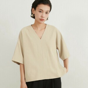 衬衫 V领 清洁 经典款 春夏