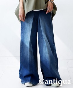 Antiqua Denim Full-Length Pant Bottoms Front Ladies' Tuck