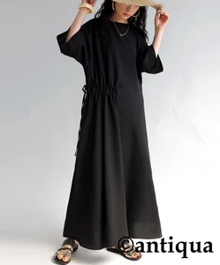 Antiqua Casual Dress Asymmetrical Pullover Long One-piece Dress Ladies'