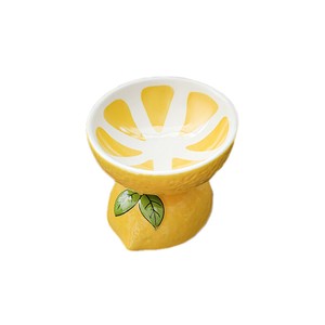 ［ペティファーム］陶器製脚付フードボウル フルーツ レモン