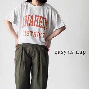 ANAHEIM DISTRICTロゴプリント半袖BIGTシャツ【easy as nap】【2023新作】
