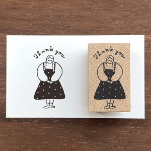 Stamp Marche Stamp Little Girls Stamps Stamp Thank You Made in Japan
