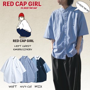Button-Up Shirt Oversized Embroidered