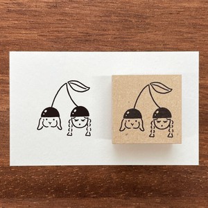 Stamp Little Girls Stamps Cherry Stamp Made in Japan