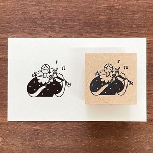 Stamp Little Girls Stamps Stamp Violin Made in Japan