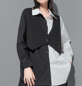 Button Shirt/Blouse Long Sleeves Summer Ladies' NEW